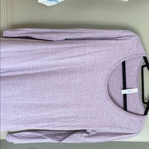 Medium heathered purple long sleeve shirt
